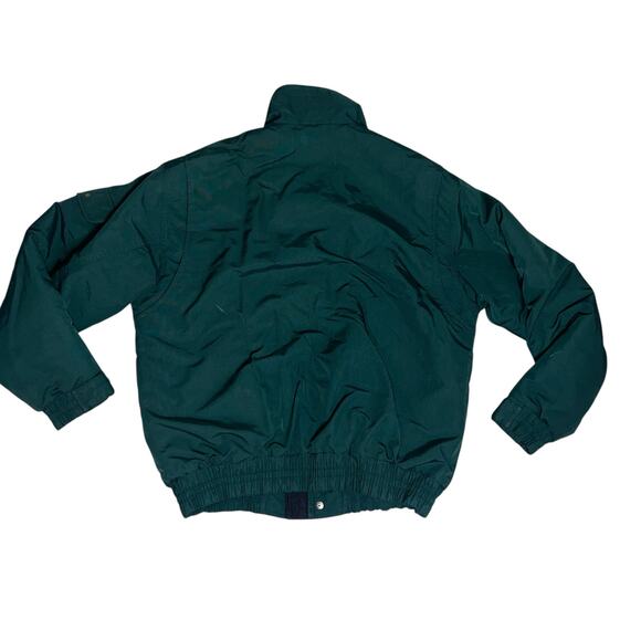 Vintage Carhartt workman's Nylon bomber style men's coat hunter green - Picture 2 of 11